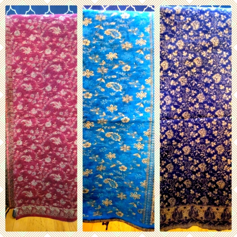 Quality Luxurious Hand loomed Pashmina Shawl Scarf Throw .Made in Nepal.